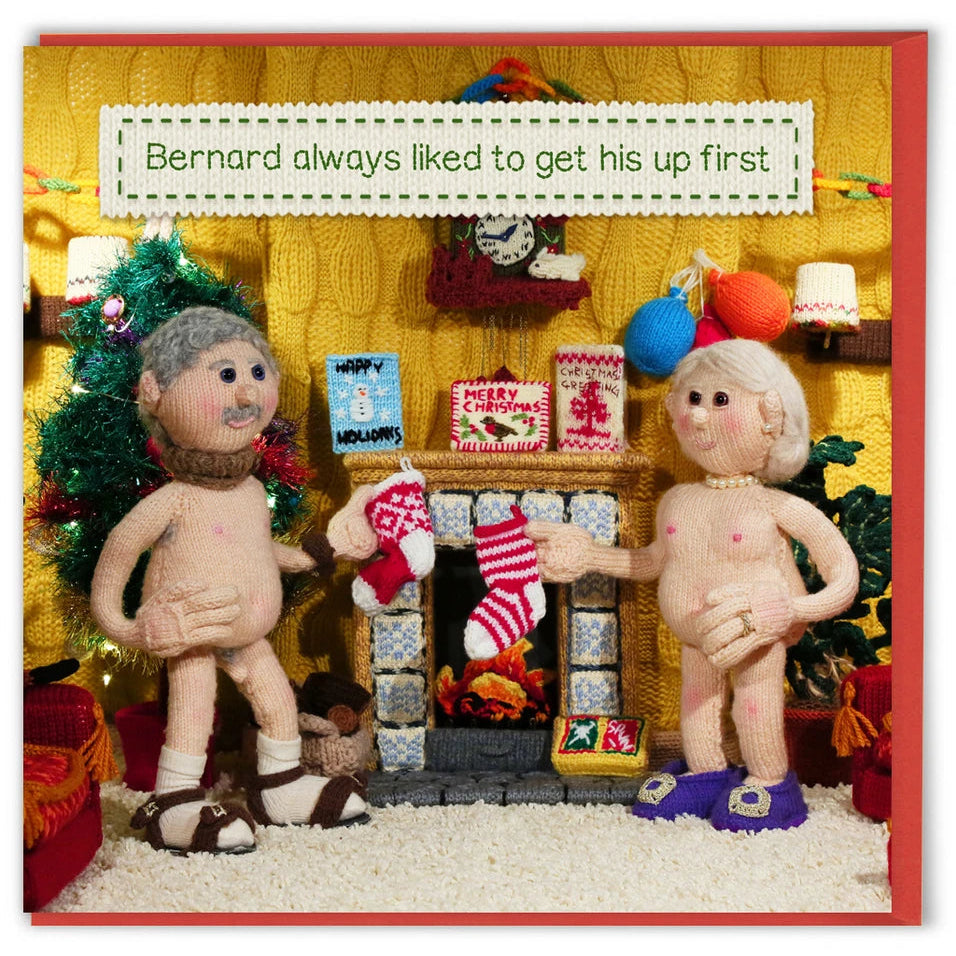Christmas Card - Bernard always liked to get his up first.