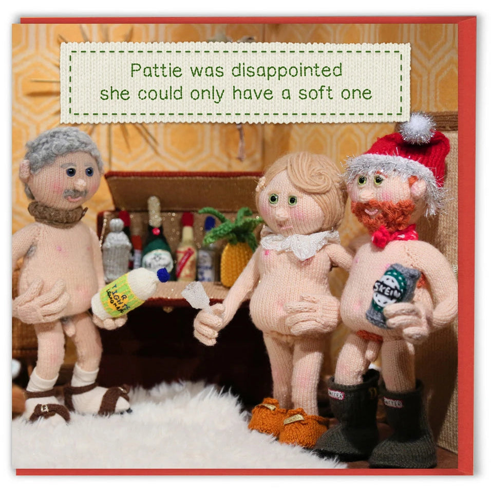 Christmas Card - Pattie was dissapointed she could only have a soft one.