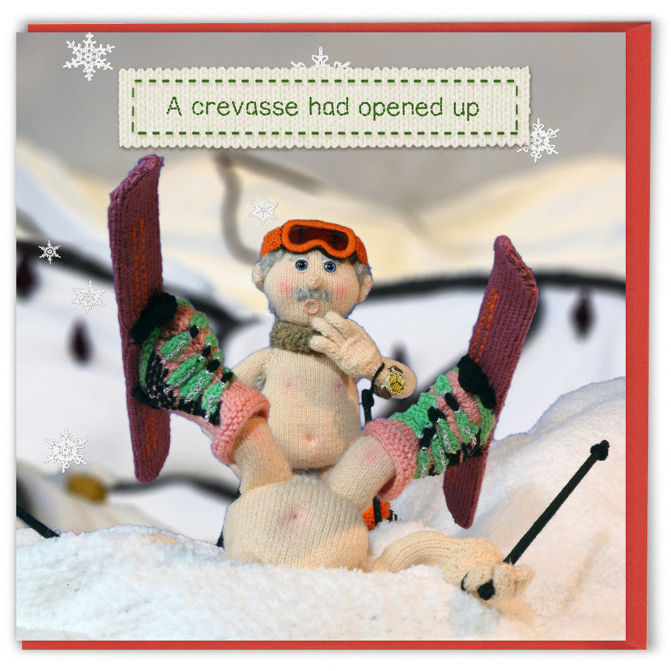Christmas Card - A crevasse had opened up.