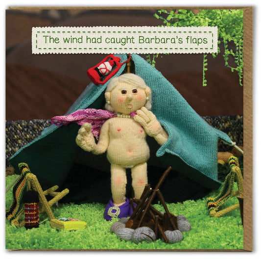 Card - The Wind Had Caught Barbara's Flaps