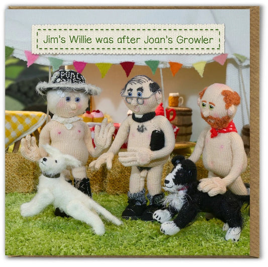 Card - Jim's Willie Was After Joan's Growler