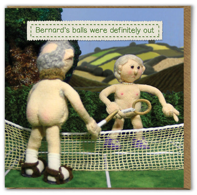 Card - Bernard's Balls Were Definitely Out