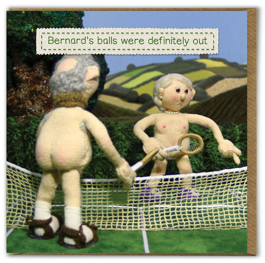 Card - Bernard's Balls Were Definitely Out