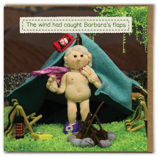 Card - The Wind Had Caught Barbara's Flaps