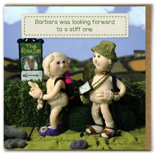 Card - Barbara Was Looking Forward To A Stiff One