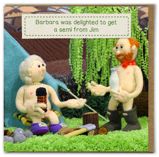 Card - Barbara Was Delighted To Get A Semi From Jim