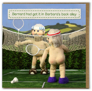 Card - Bernard Had Got It In Barbara's Back Alley